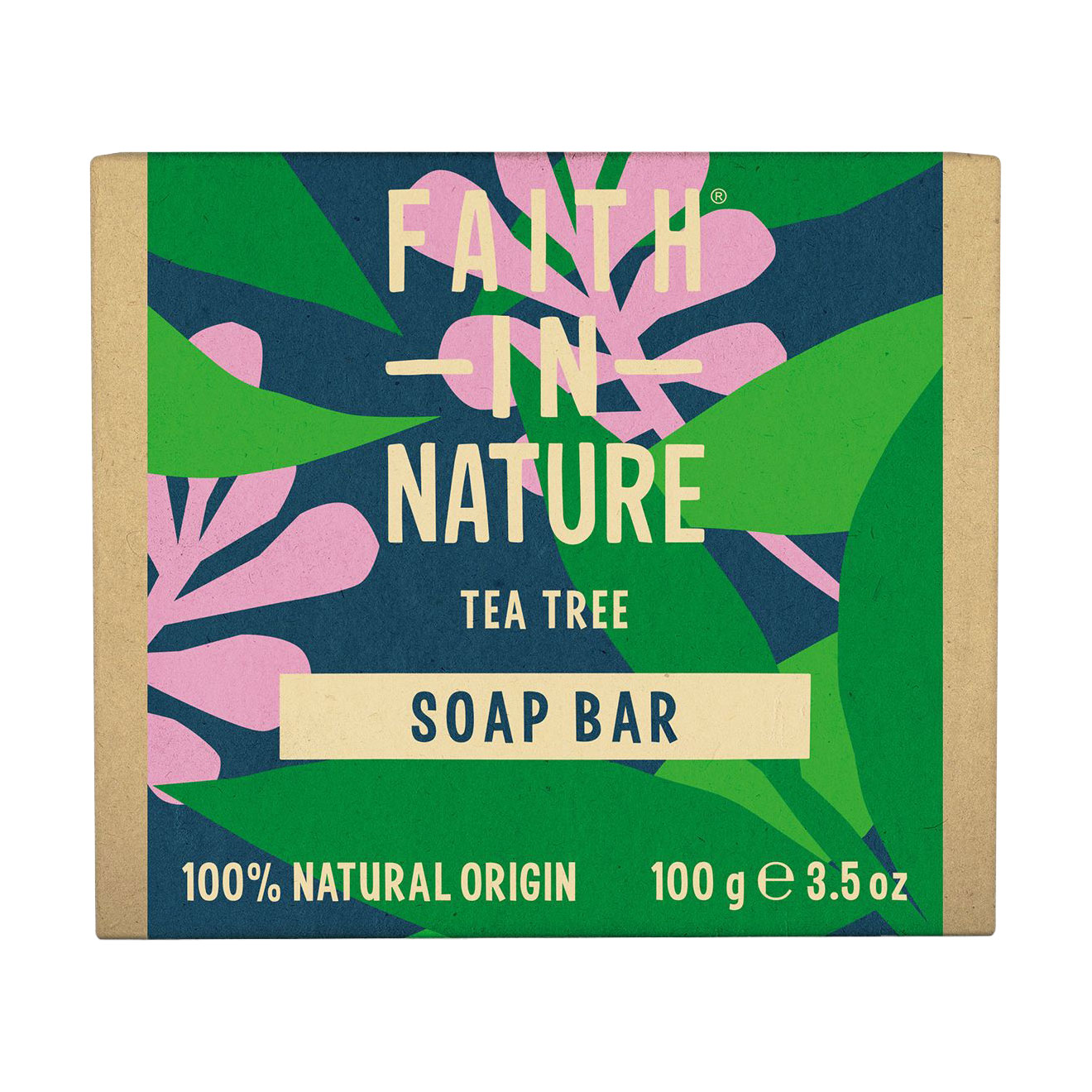 Тверде мило для рук Faith In Nature Tea Tree Soap Bar з чайним деревом, 100 г